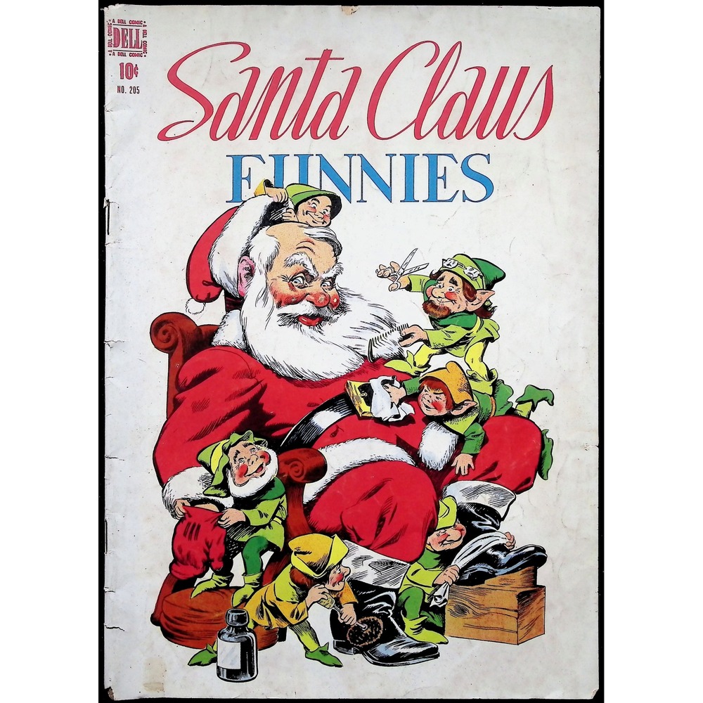 Santa Claus Funnies #205 (1948) Dell Comic Golden Age Walt Kelly Art